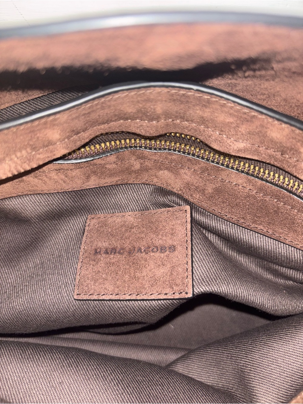 Marc Jacobs dark brown suede Dakota Satchel NWOT - Picture 8 of 13